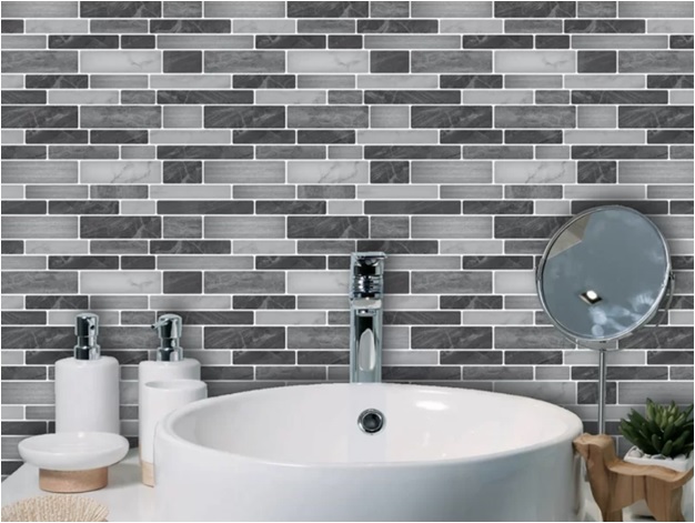 The EASY Way to Tile Your Shower with Stick-On Tiles