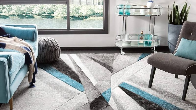 The Ease of Maintenance: Gray Multicolor Pamuk Rugs for Modern Living Spaces